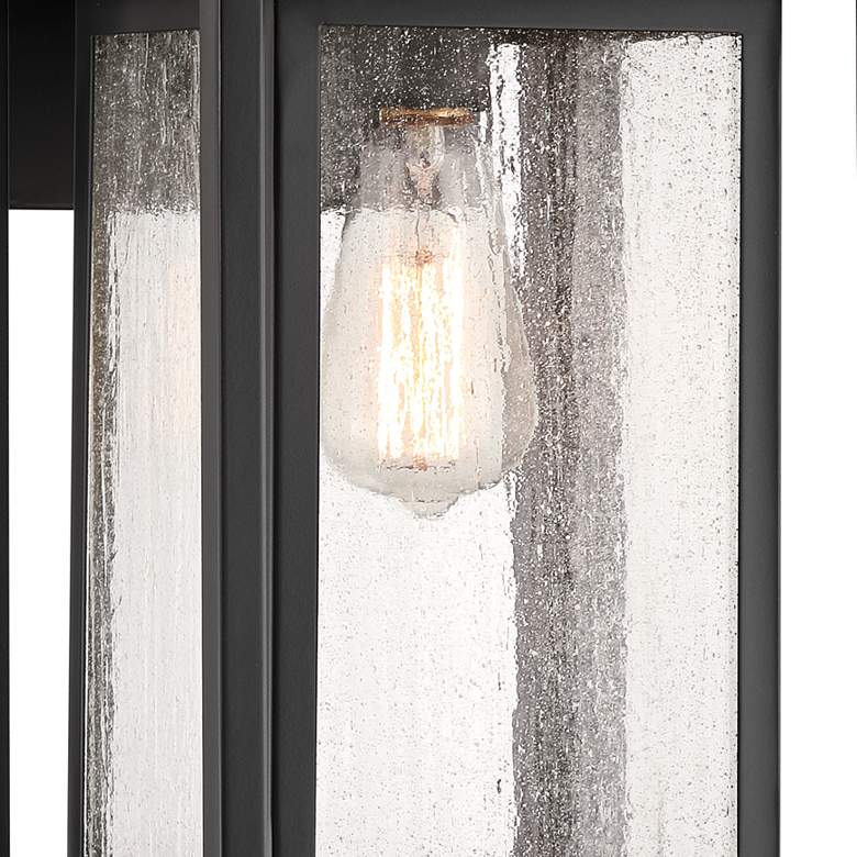Image 3 Cecile 21 1/4"High Black Box Lantern Outdoor Wall Light more views
