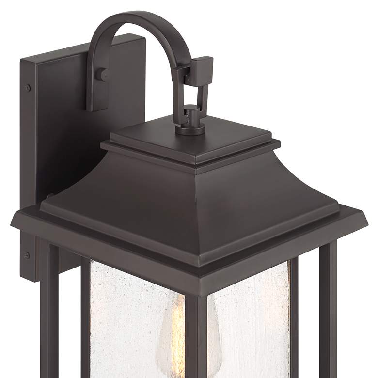 Image 3 Cecile 21" Bronze Box Lantern Outdoor Wall Light more views
