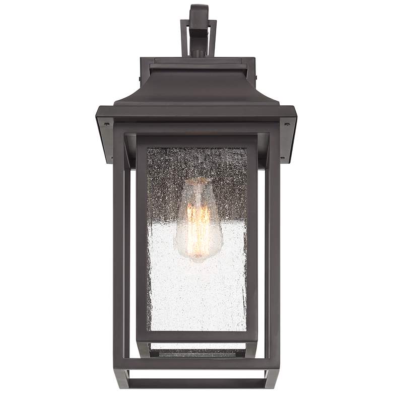 Image 4 Cecile 21" Bronze Box Lantern Outdoor Wall Light more views