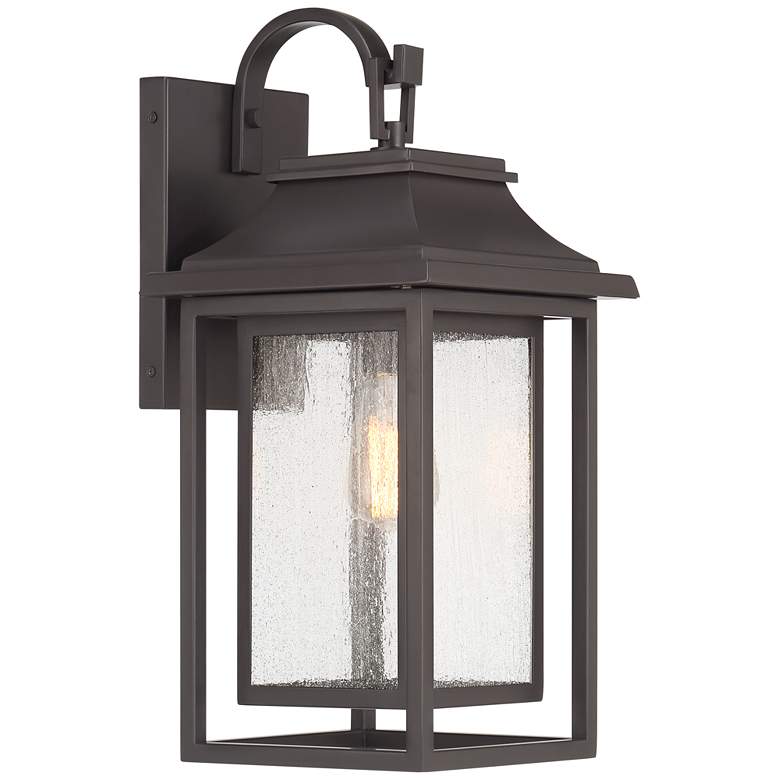 Image 6 Cecile 21" Bronze Box Lantern Outdoor Wall Light more views