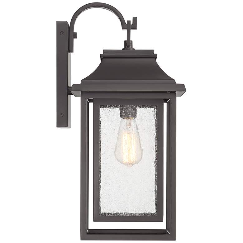 Image 7 Cecile 21" Bronze Box Lantern Outdoor Wall Light more views