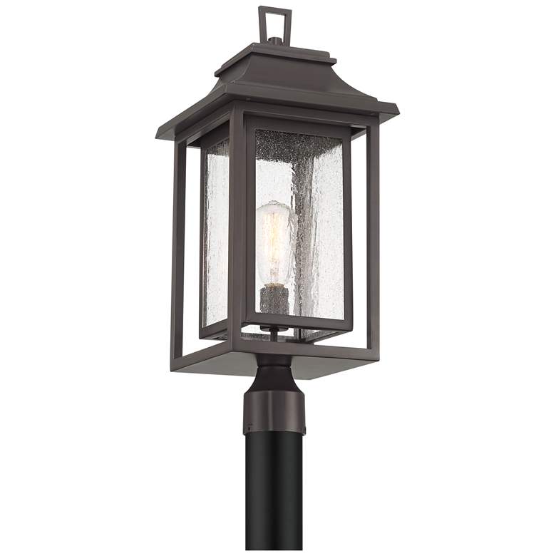 Image 5 Cecile 23 1/4" Bronze Box Lantern Outdoor Post Light more views