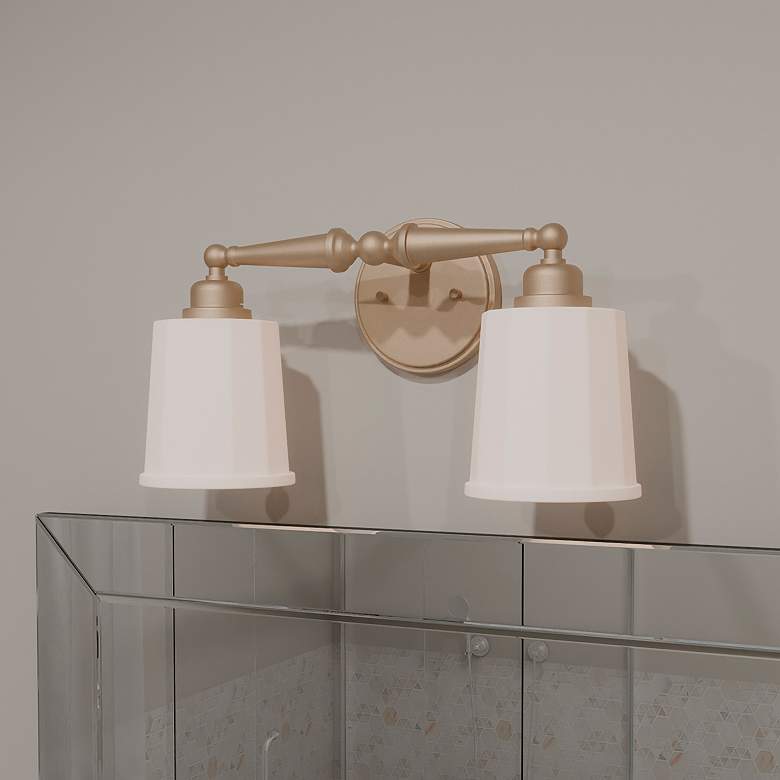 Image 1 Cecilia 2-Light Bronze Gold Bath Light