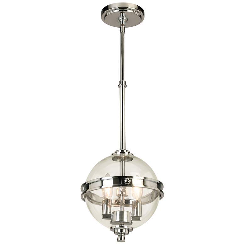Image 1 Cecilia - 2-Light Pendant - Chrome Finish - Clear Glass