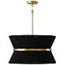 2_Cecilia 24 1/4" Wide Patinaed Brass Black 8-Light Pendant
