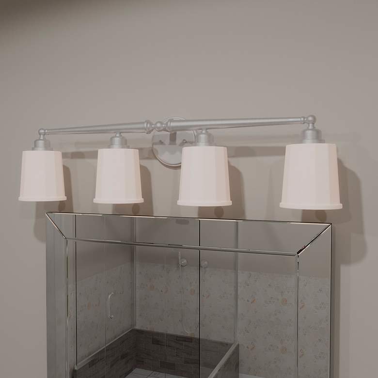 Image 1 Cecilia 4-Light Brushed Nickel Bath Light