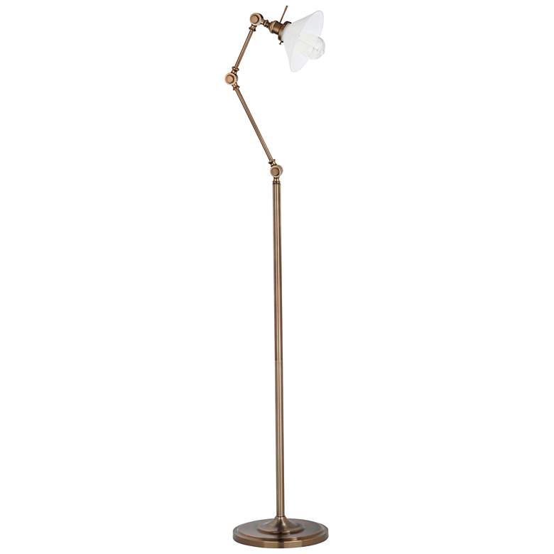 Image 1 Cecilton Soft Brass Adjustable Floor Lamp