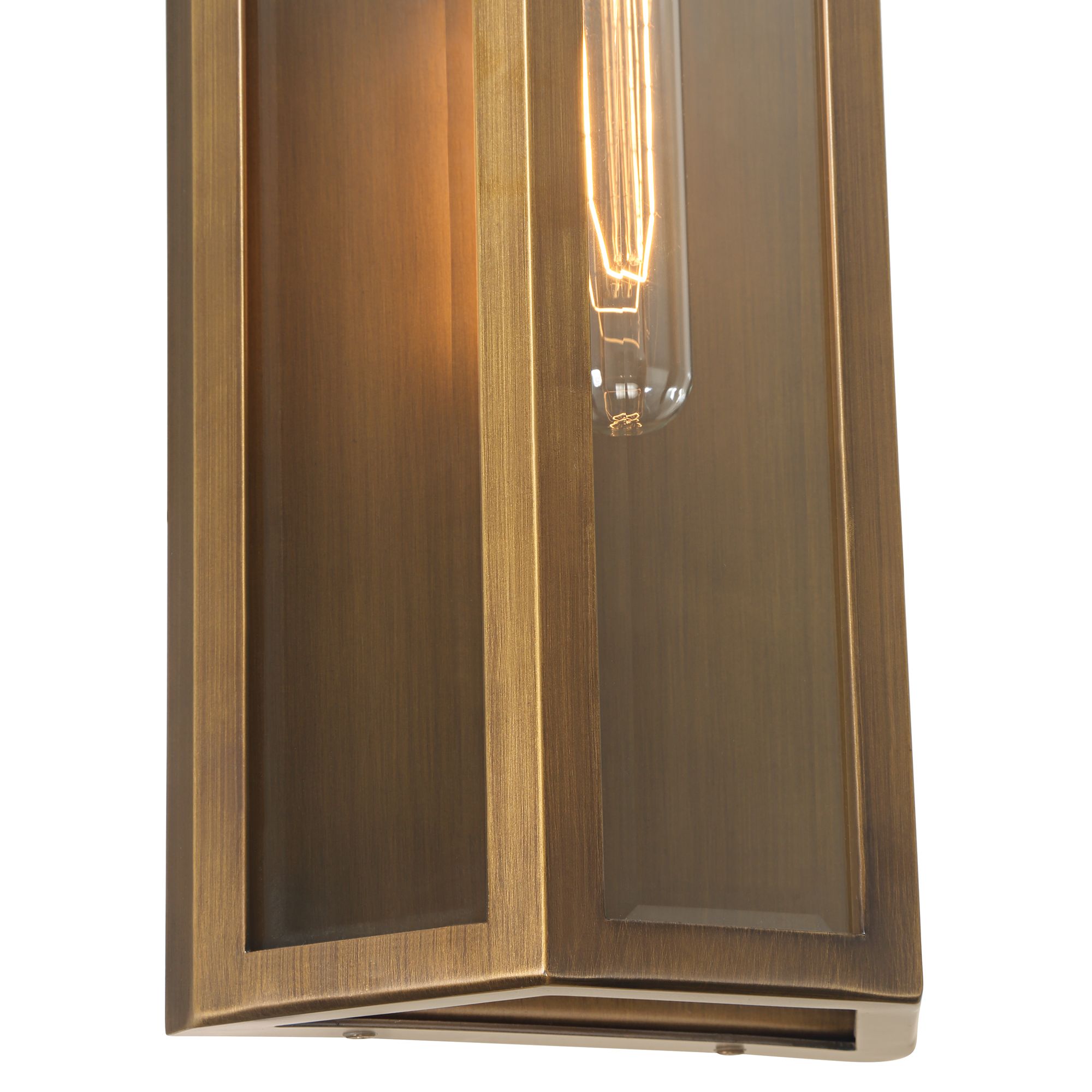Image 3 Cecily 16" High Aged Brass Indoor/Outdoor Wall Light Set of 2 more views