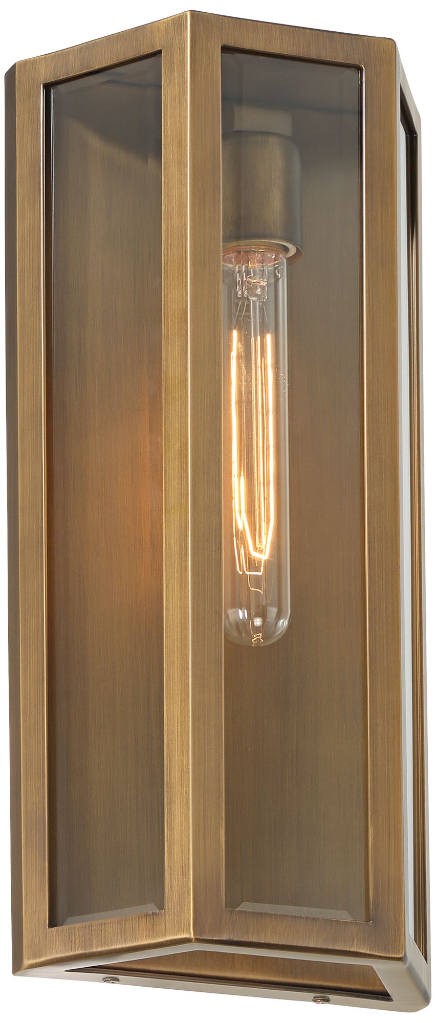 Image 5 Cecily 16" High Aged Brass Indoor/Outdoor Wall Light Set of 2 more views