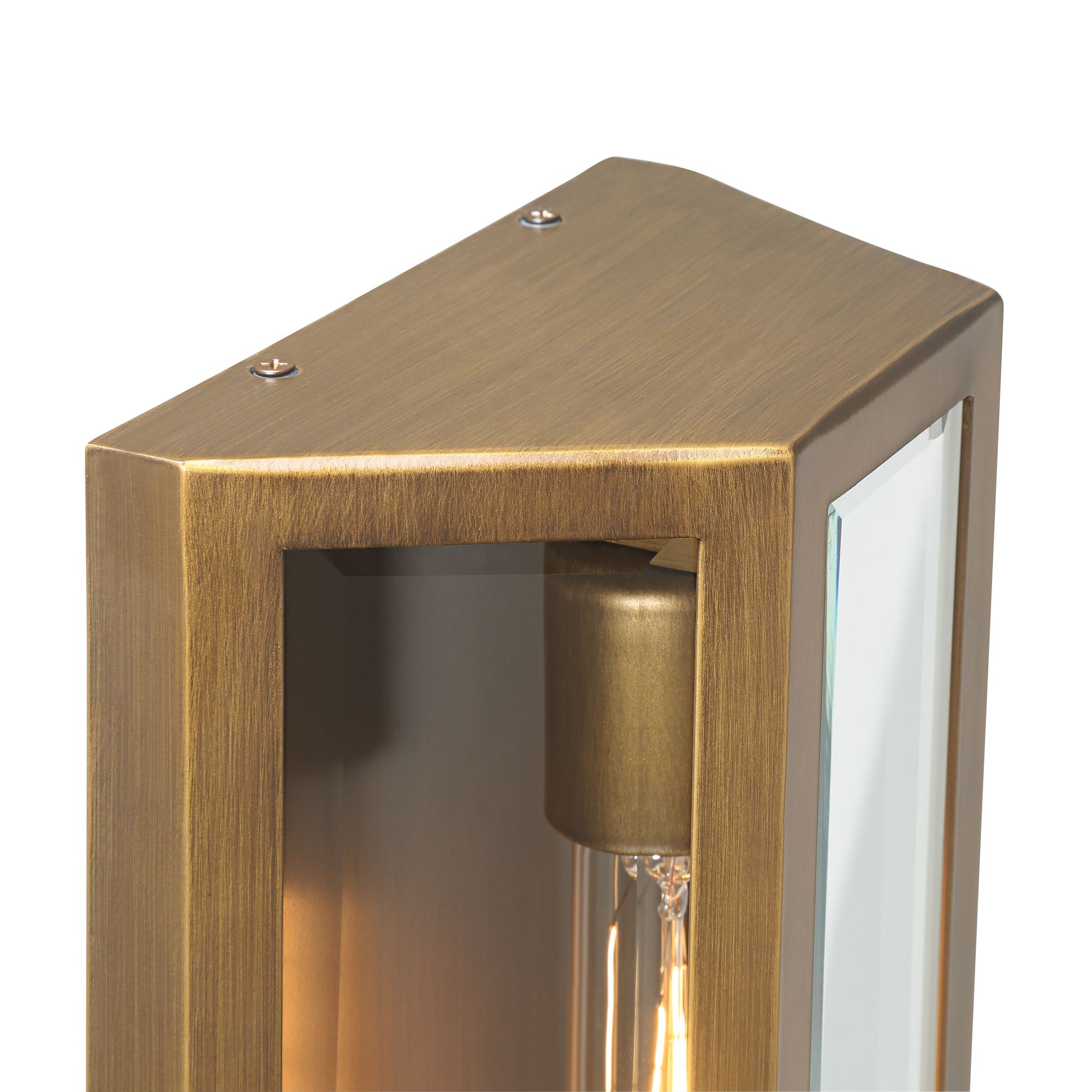 Image 3 Cecily 16" High Aged Brass Indoor/Outdoor Wall Light more views