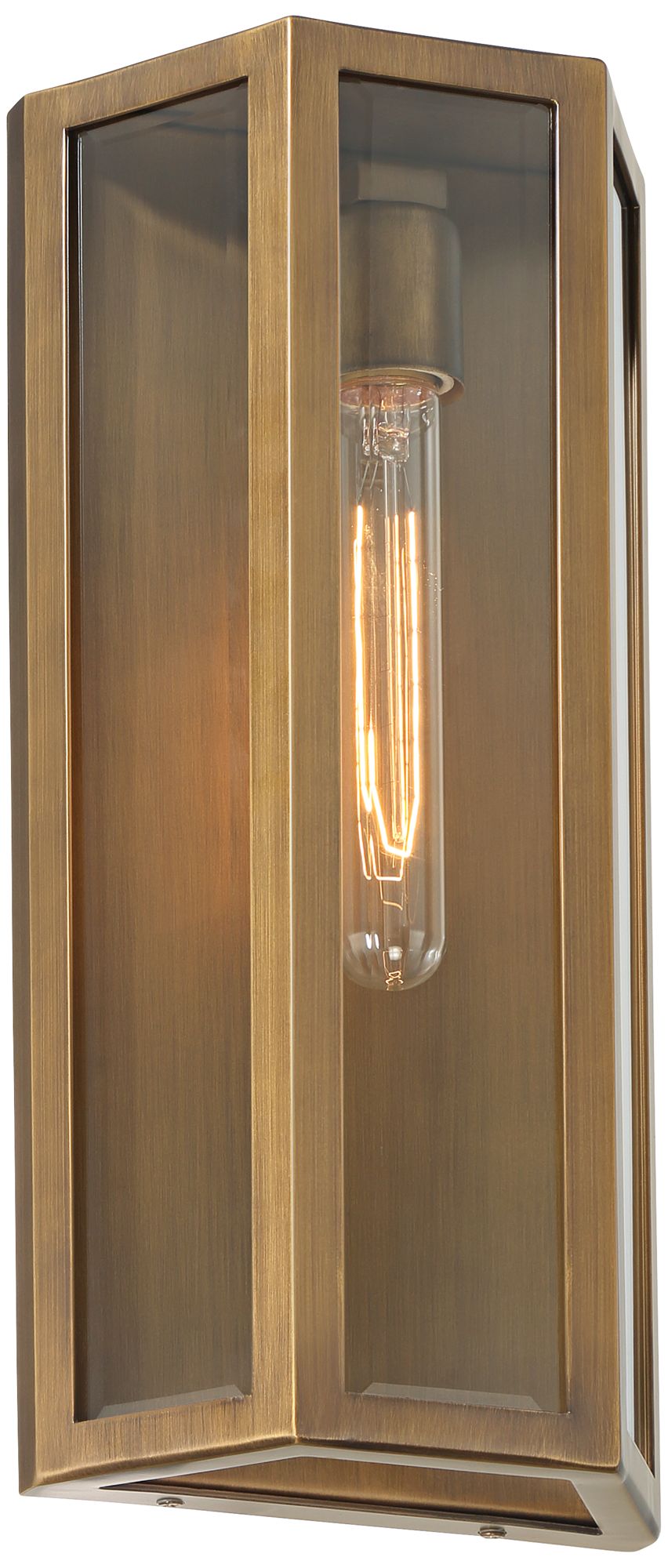 Image 6 Cecily 16" High Aged Brass Indoor/Outdoor Wall Light more views
