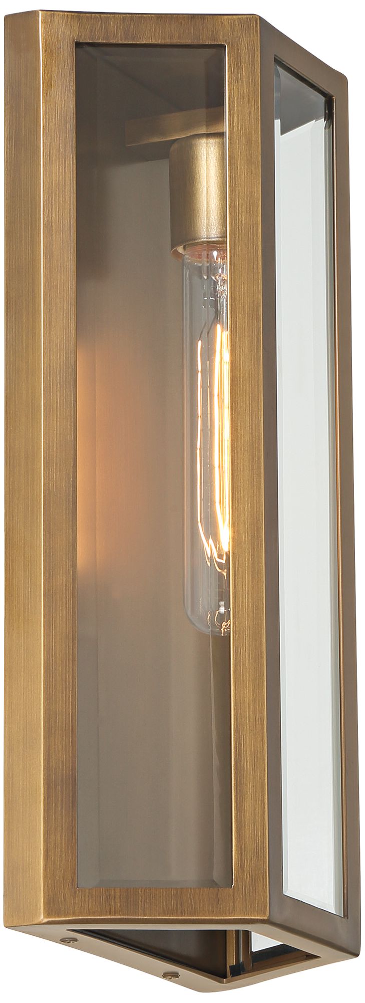 Image 7 Cecily 16" High Aged Brass Indoor/Outdoor Wall Light more views