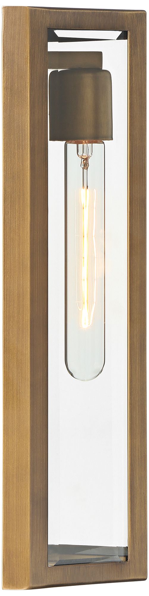 Cecily 16" High Aged Brass Indoor/Outdoor Wall Light