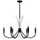 Cecily 6-Light Matte Black Chandelier
