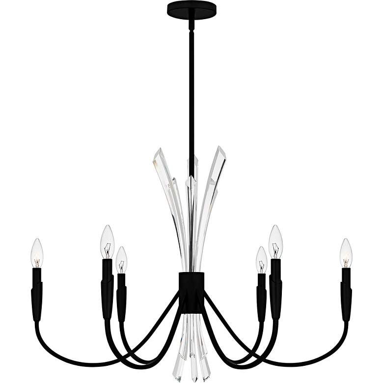 Image 2 Cecily 6-Light Matte Black Chandelier more views