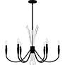2_Cecily 6-Light Matte Black Chandelier more views