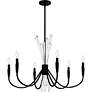 3_Cecily 6-Light Matte Black Chandelier more views