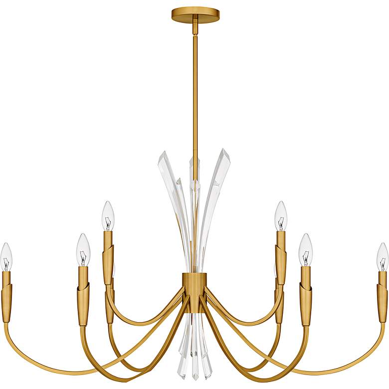 Image 2 Cecily 9-Light Brushed Gold Chandelier more views