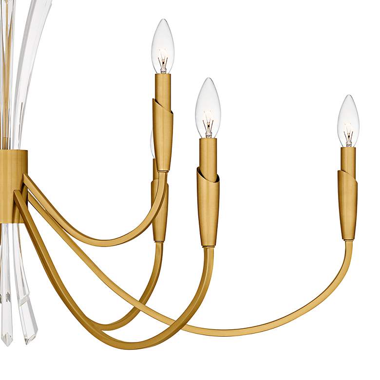 Image 5 Cecily 9-Light Brushed Gold Chandelier more views
