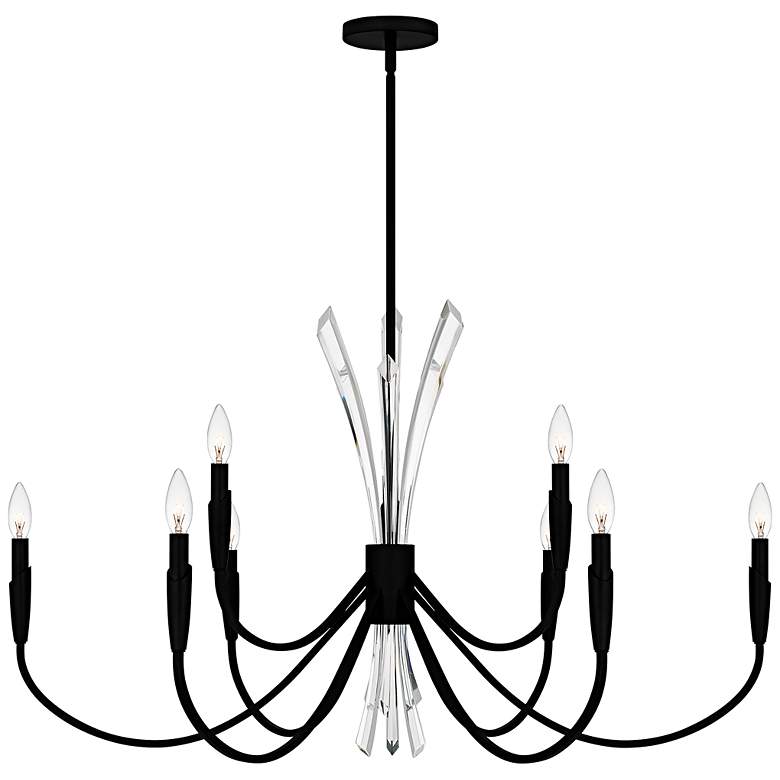 Image 1 Cecily 9-Light Matte Black Chandelier