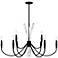 Cecily 9-Light Matte Black Chandelier