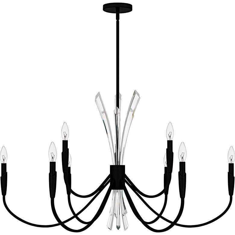 Image 2 Cecily 9-Light Matte Black Chandelier more views