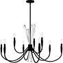3_Cecily 9-Light Matte Black Chandelier more views