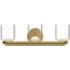 Cedar 20" Wide Brushed Gold 3-Light LED Vanity Bath Light