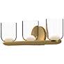 2_Cedar 20" Wide Brushed Gold 3-Light LED Vanity Bath Light more views