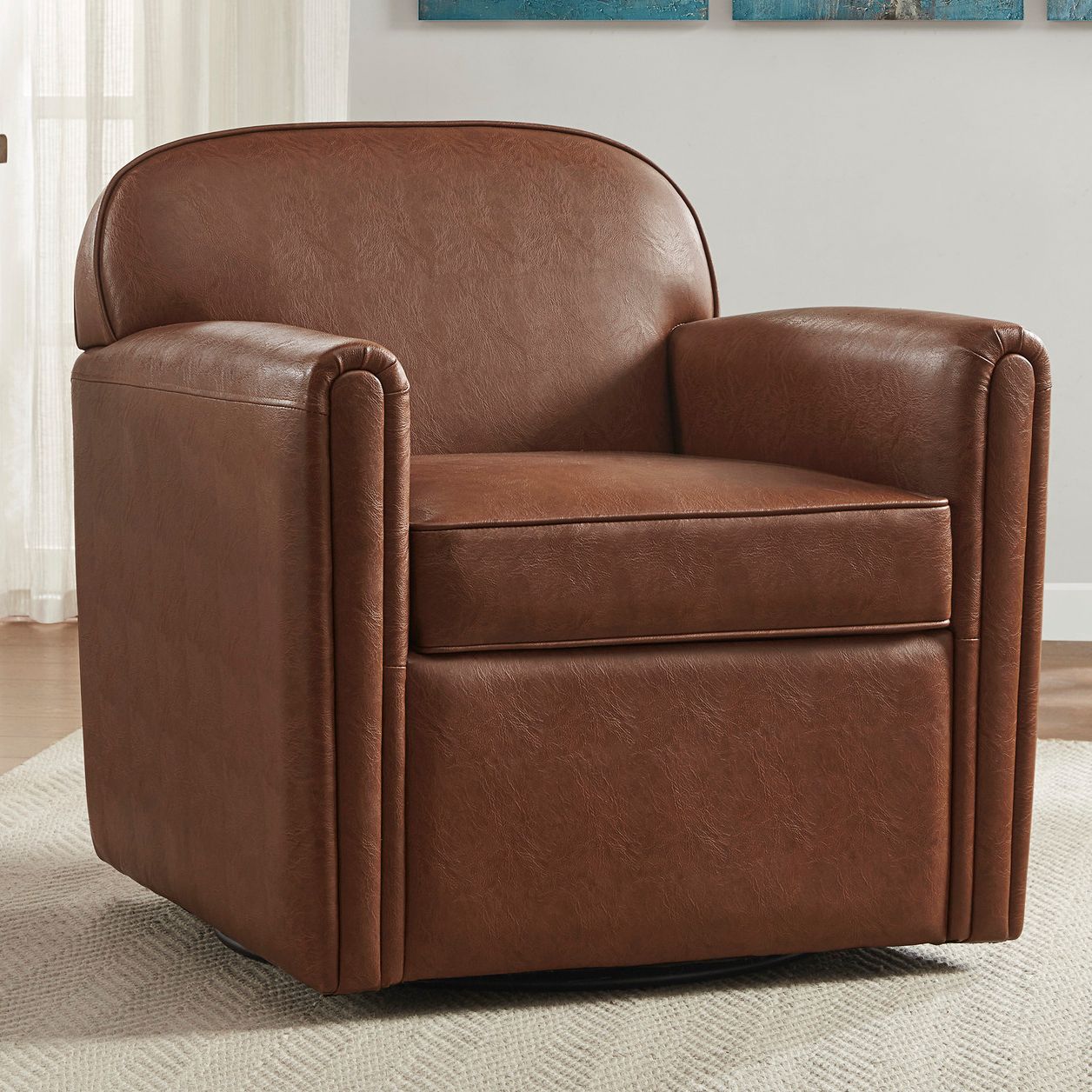 Leather occasional armchair hot sale