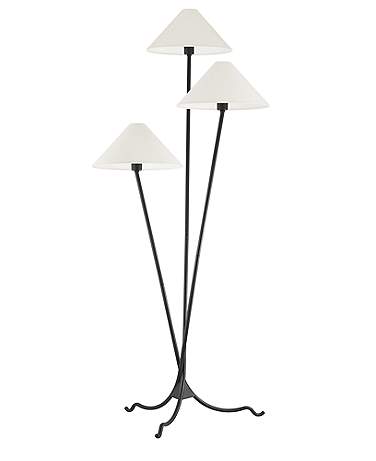 Cedar Forged Iron 3-Light Tripod Floor Lamp
