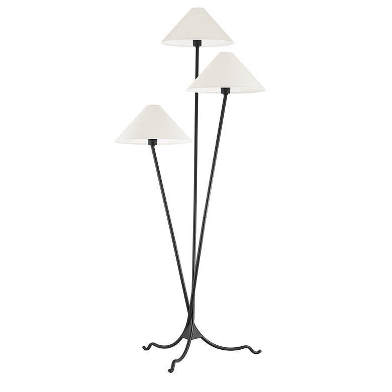 Image 3 Cedar Forged Iron 3-Light Tripod Floor Lamp more views