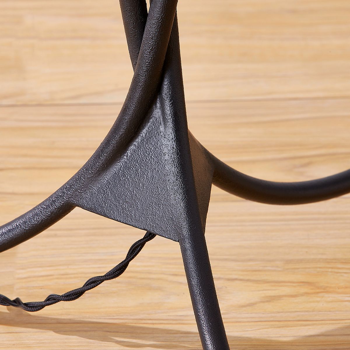 Image 4 Cedar Forged Iron 3-Light Tripod Floor Lamp more views