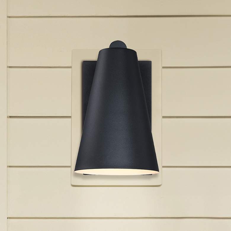 Image 1 Cedar Mist Black Dark Sky Outdoor Hardwired Wall Sconce