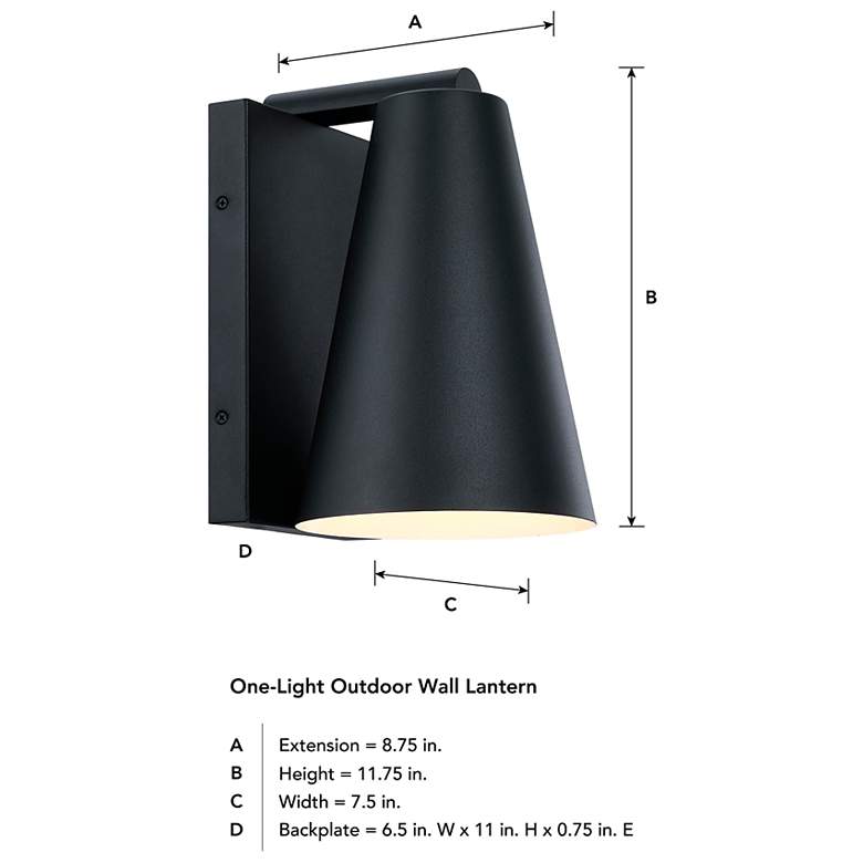 Image 6 Cedar Mist Black Dark Sky Outdoor Hardwired Wall Sconce more views