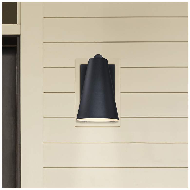Image 7 Cedar Mist Black Dark Sky Outdoor Hardwired Wall Sconce more views