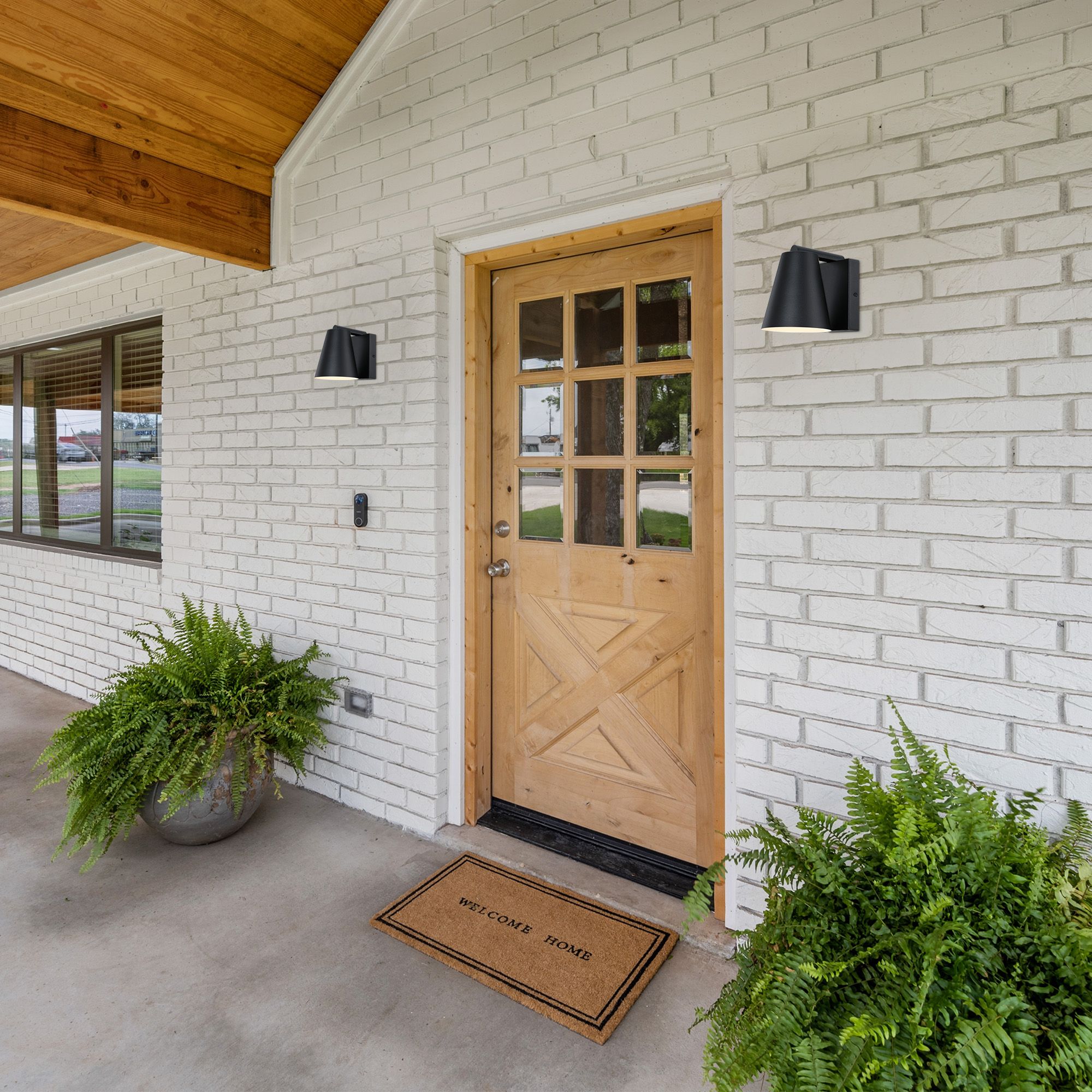 Cedar Mist Black Dark Sky Outdoor Hardwired Wall Sconce