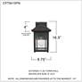 5_Cedar Point 16 1/2" High Palladian Bronze Outdoor Wall Light more views