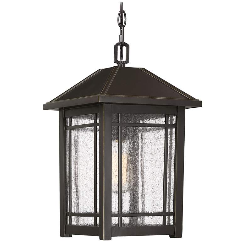 Image 1 Cedar Point 16" High Palladian Bronze Outdoor Hanging Light
