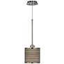 Thumbnail2 of Cedar Zebrawood Giclee Glow Mini Pendant Light