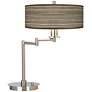 Cedar Zebrawood Giclee LED Swing Arm Desk Lamp