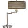 Cedar Zebrawood Giclee LED Swing Arm Desk Lamp