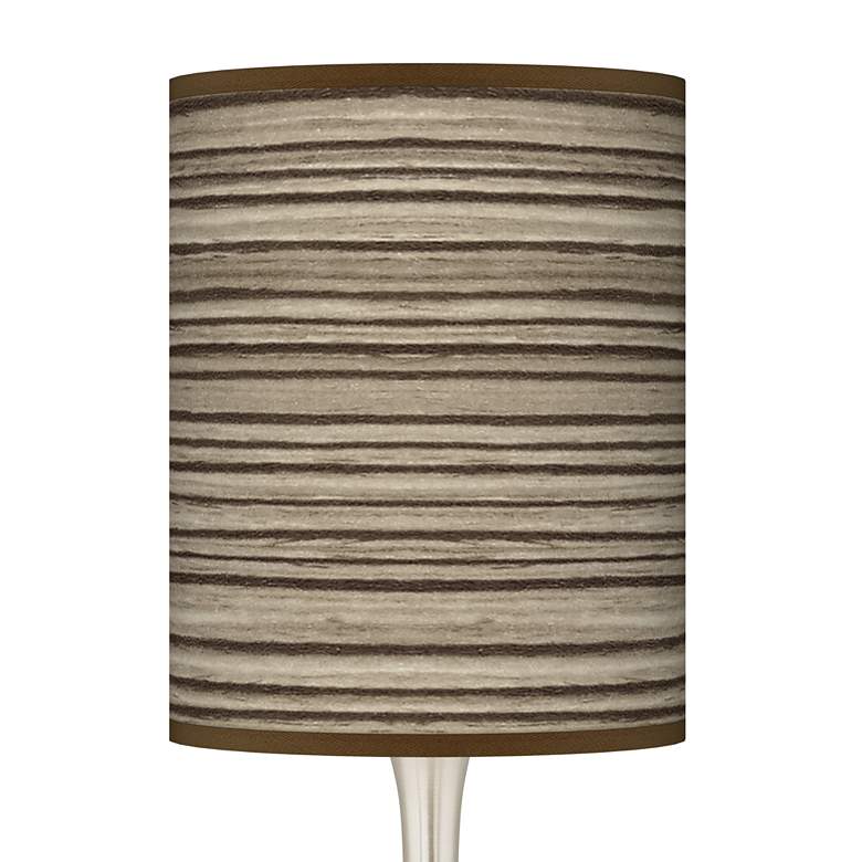 Image 3 Cedar Zebrawood Giclee Modern Droplet Table Lamp more views