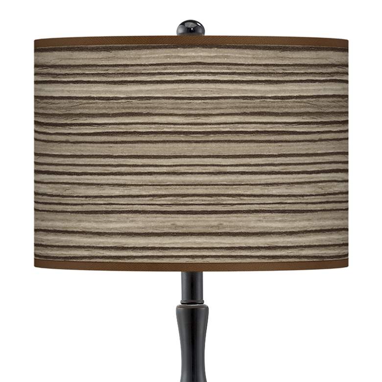 Image 2 Cedar Zebrawood Giclee Paley Black Table Lamp more views