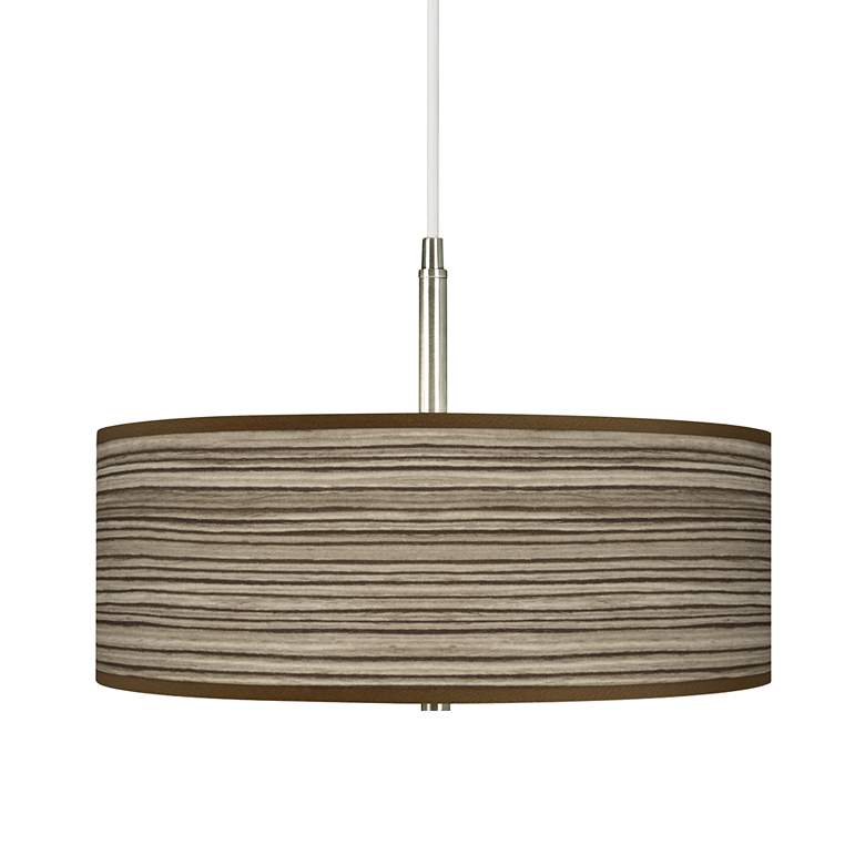 Image 1 Cedar Zebrawood Giclee Pendant Chandelier