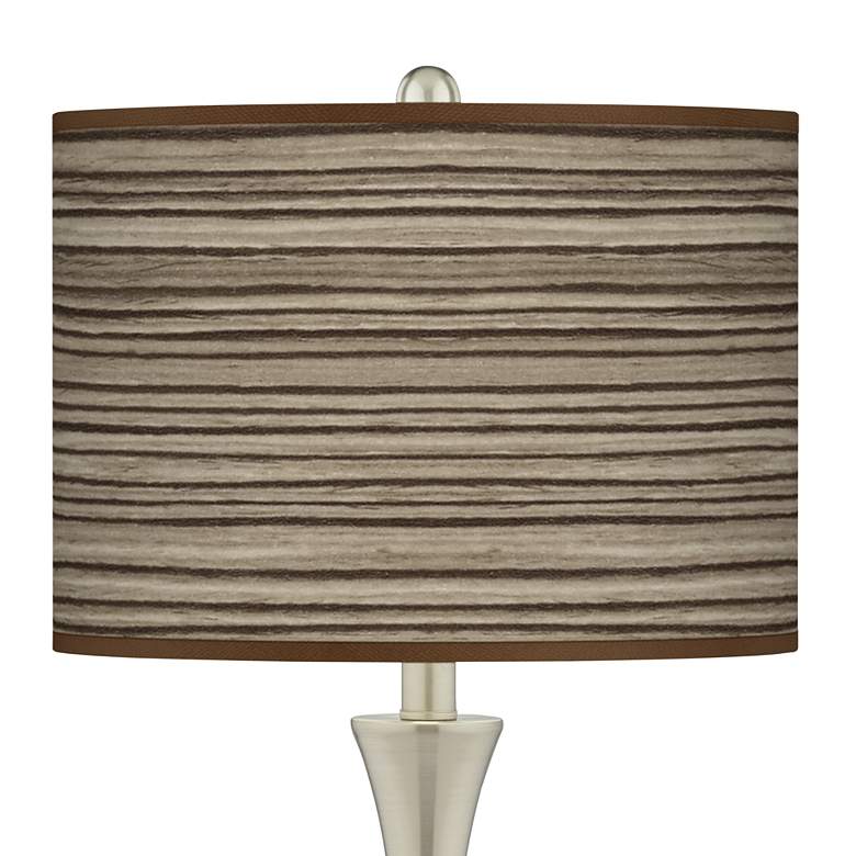 Image 2 Cedar Zebrawood Trish Brushed Nickel Touch Table Lamps Set of 2 more views