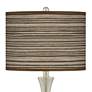 Thumbnail2 of Cedar Zebrawood Trish Brushed Nickel Touch Table Lamps Set of 2 more views