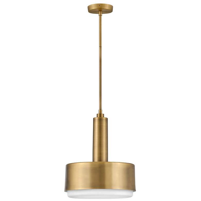 Image 1 Cedric 13" Wide Lacquered Brass Pendant Light