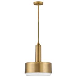 Cedric 13" Wide Lacquered Brass Pendant Light
