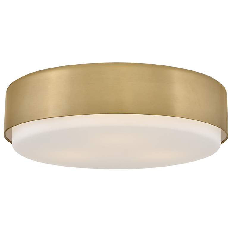 Image 1 Cedric 18" Wide Lacquered Brass 3-Light Ceiling Light